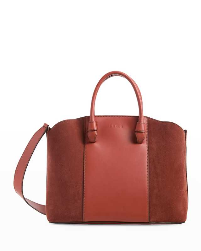Miastella Mix-Leather Tote Bag